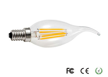 4 水晶ランプのための W C35 LED のフィラメントの蝋燭の球根 E26 を変える装飾的な色