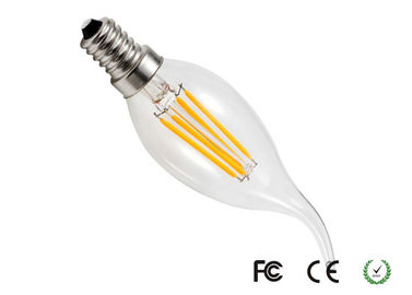 商業照明のための白い C35 4W LED のフィラメントの蝋燭の球根を暖めて下さい