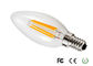 自然な白 4000K の蝋燭のオールド スタイルのフィラメントの電球 E12S PFC&gt;0.85